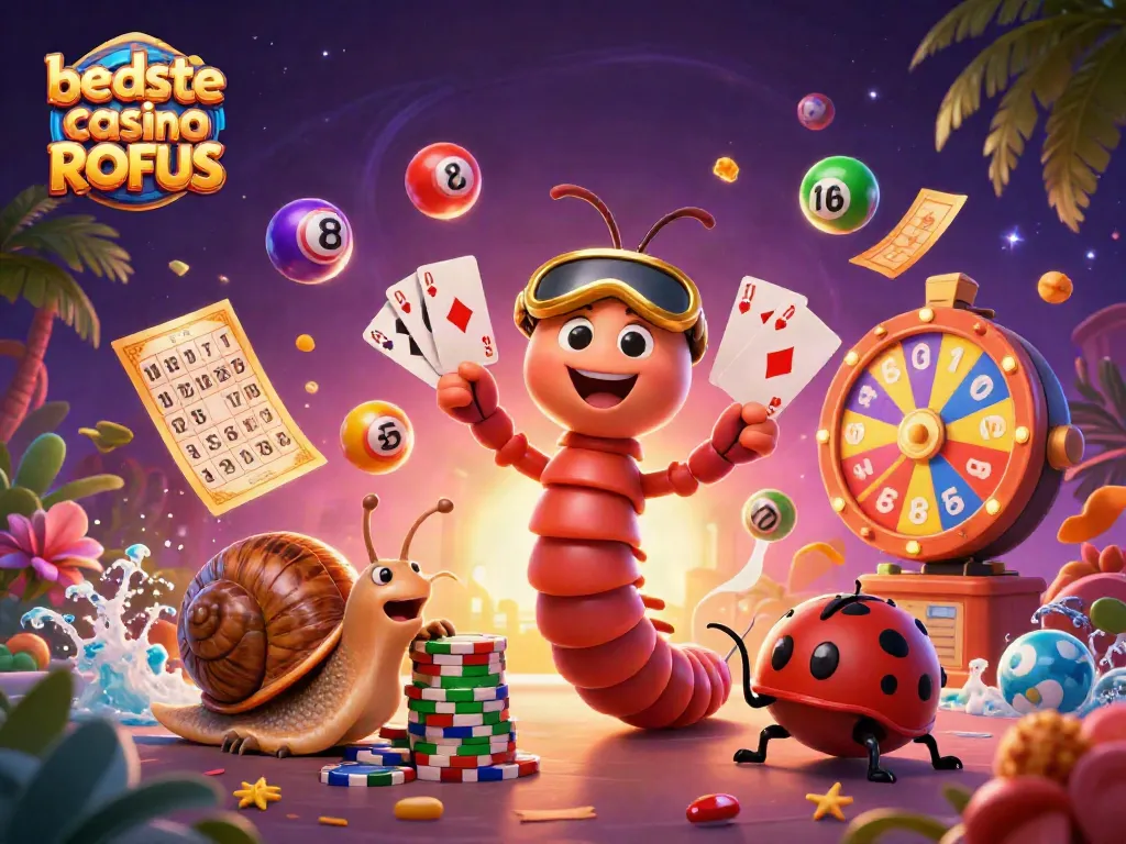 Engage in thrilling action with the najbolje casino uden ROFUS featuring a vibrant 3D scene of game elements.