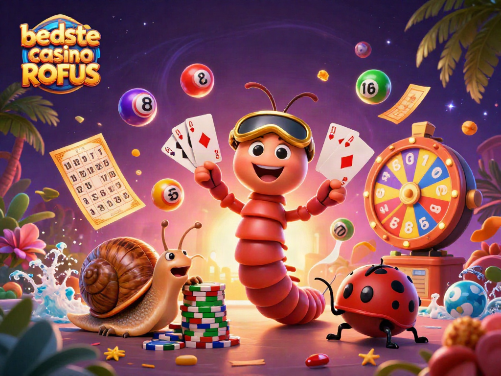 Engage in thrilling action with the najbolje casino uden ROFUS featuring a vibrant 3D scene of game elements.