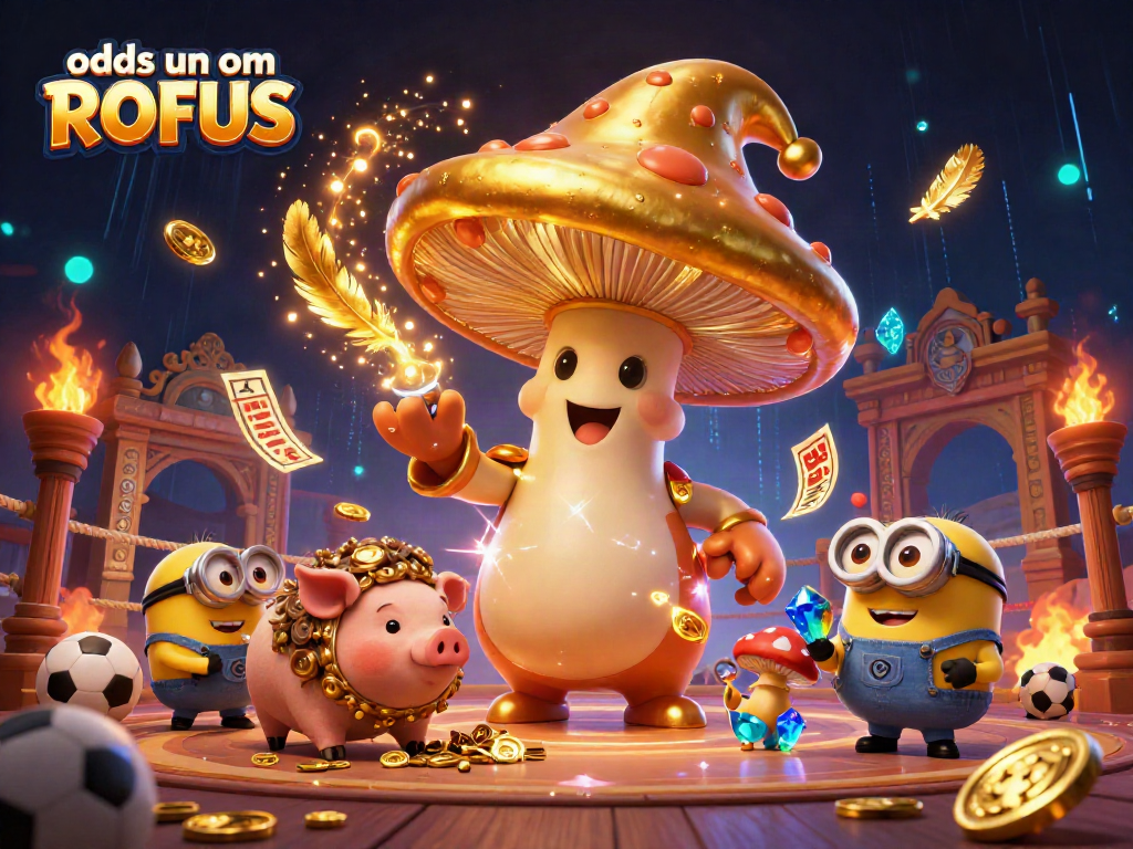 Experience odds uden om ROFUS with an enchanting scene of magical betting characters and dynamic sports elements.