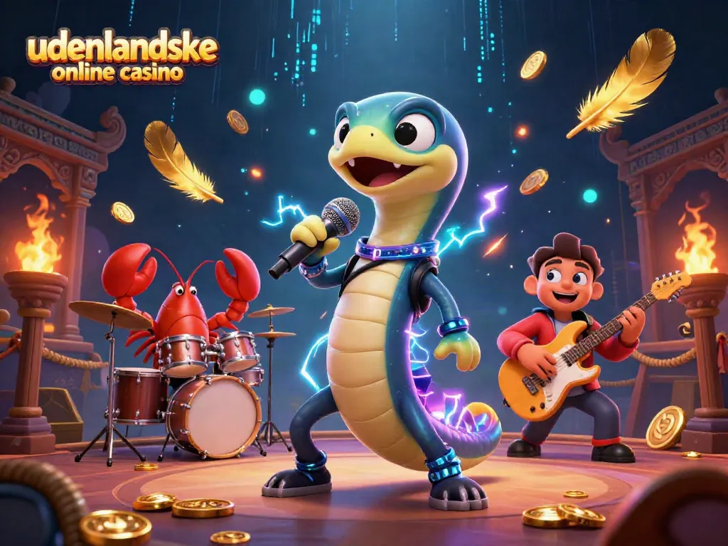 Engage in the vibrant atmosphere of an underwater casino showcasing udenlandske online casino with animated characters and dynamic elements.