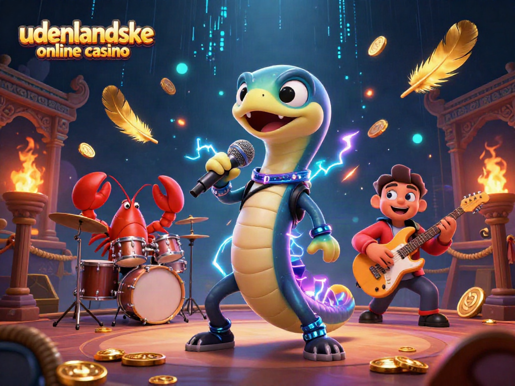 Engage in the vibrant atmosphere of an underwater casino showcasing udenlandske online casino with animated characters and dynamic elements.