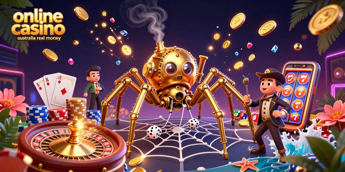 Maximize wins at online casino Australia real money with a fun steampunk-themed scene