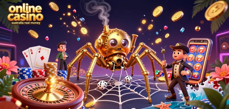 Maximize wins at online casino Australia real money with a fun steampunk-themed scene